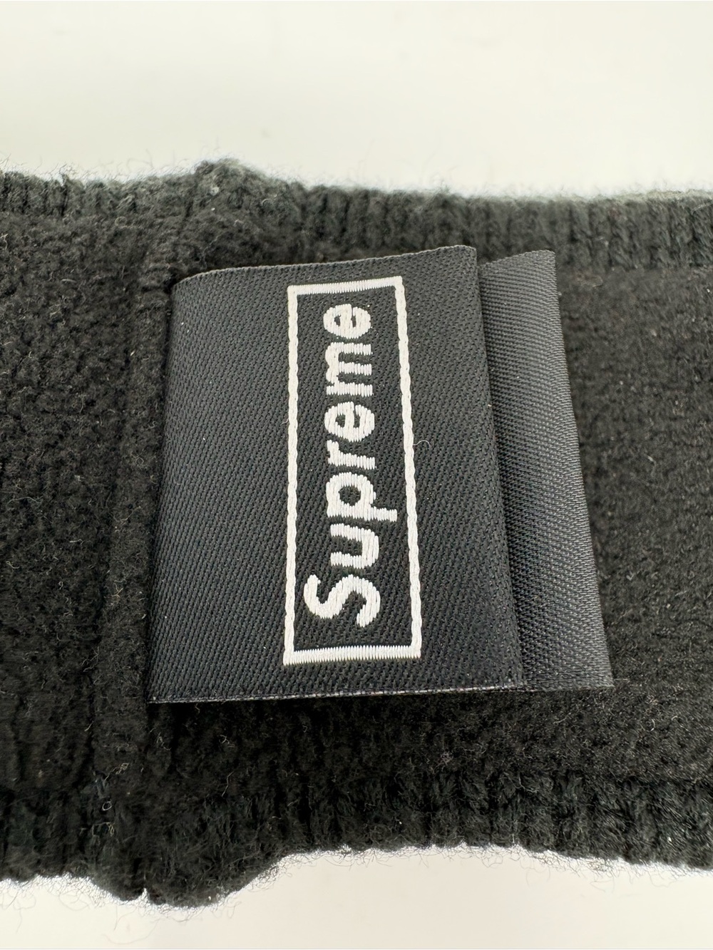 Supreme x New Era FW18 Sequin Arc Logo Headband Black - Picture 10 of 14